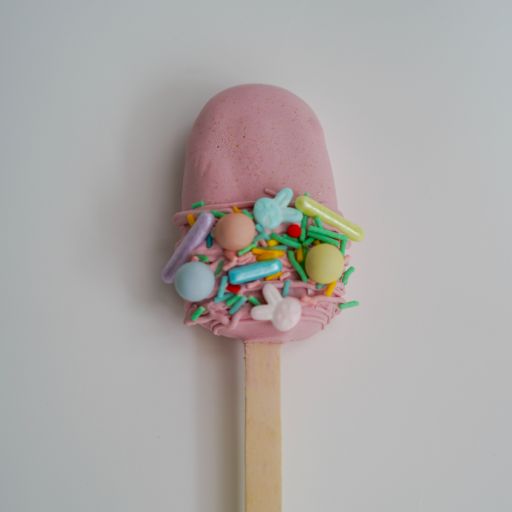 Pink Sprinkled Cakesicle