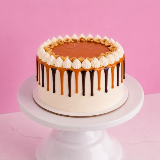 The Viral Inspired London Chocolate Caramel Melt Bento Cake