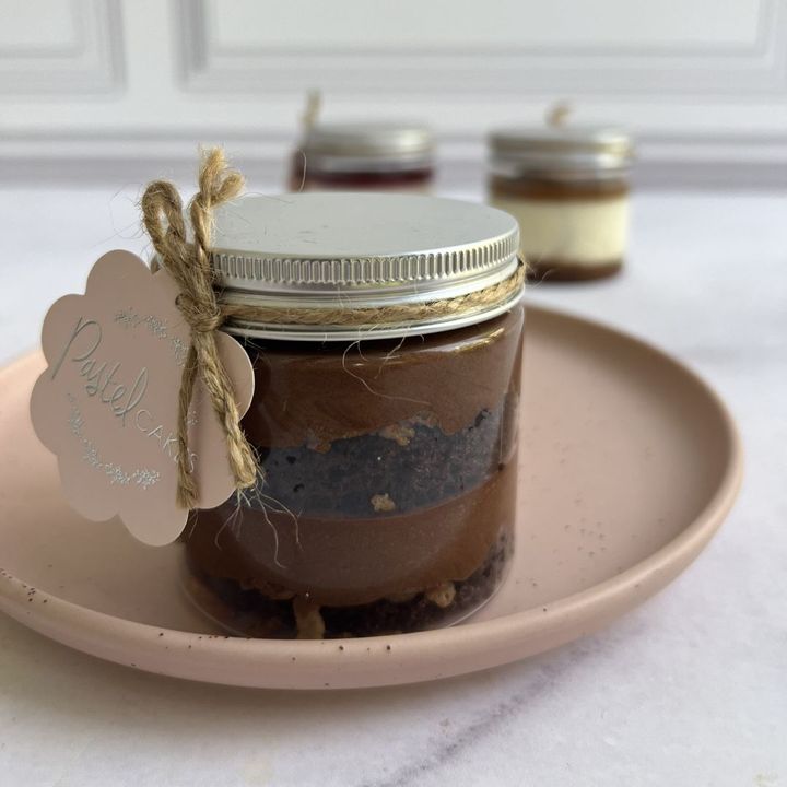 Chocolate Brownie Cake Jar